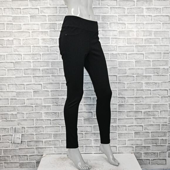 The Reset R LABEL Women's Black Stretch Skinny Ponte Pants size Large - Picture 3 of 9